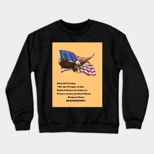 EAGLE FLAG RESIGNATION Crewneck Sweatshirt